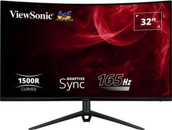 İnfostar ViewSonic VX3218-PC-MHDJ 32" 1 MS 165 Hz FreeSync Premium Full HD Curved VA LED Monitör