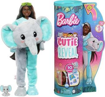 Barbie Cutie Reveal Bebekler Barbie Tropikal Orman Serisi Fil HKP98