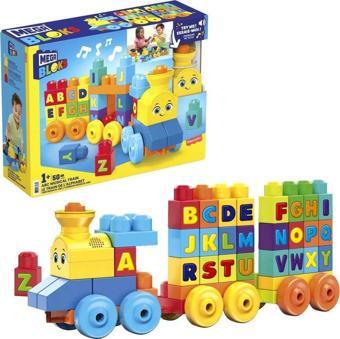 Fisher-Price Mega Bloks Müzikli Alfabe Treni FWK22 Gerçek Sesler ve Müzik ile Harfleri Öğretir