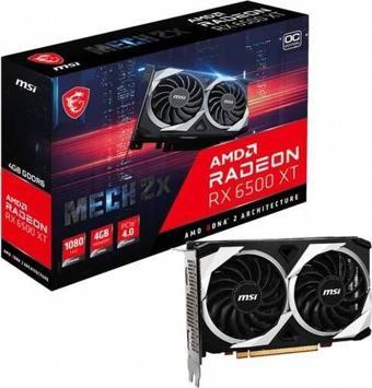 İnfostar MSI AMD Radeon RX 6500 XT Mech 2X 4G OC 4 GB GDDR6 64 Bit Ekran Kartı