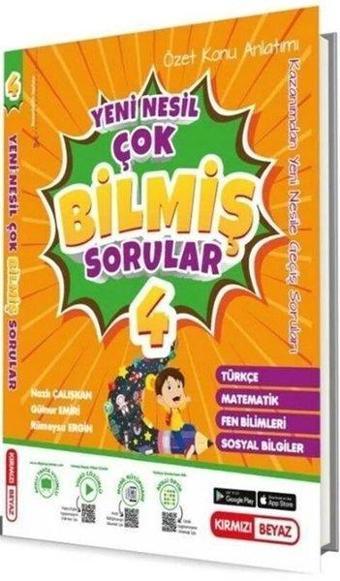 4. Sınıf Tüm Dersler Yeni Nesil Çok Bilmiş Sorular - Kolektif  - Kırmızı Beyaz Yayınları-Eğitim