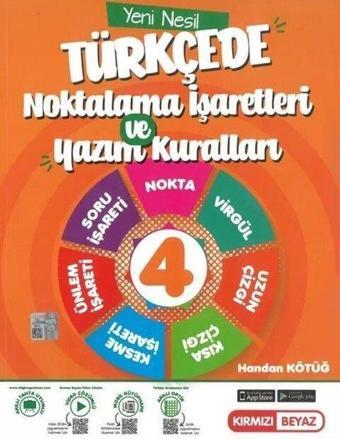 4. Sınıf Türkçede Noktalama İşaretleri ve Yazım Kuralları - Kolektif  - Kırmızı Beyaz Yayınları-Eğitim