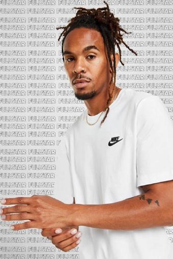 Nike Sportswear Cotton Unisex Short Sleeve Tee Unisex Beyaz Tişört