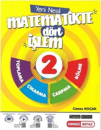 2. Sınıf Matematikte Dört İşlem - Kolektif  - Kırmızı Beyaz Yayınları-Eğitim