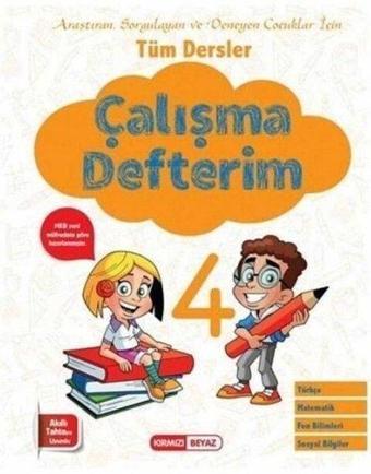 4. Sınıf Tüm Dersler Çalışma Defterim - Kolektif  - Kırmızı Beyaz Yayınları-Eğitim