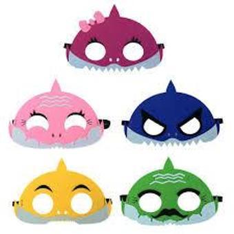 BABY SHARK PARTİ ZAMANI MASKE 6 'LI