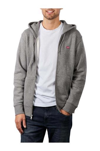 Levi's Erkek Kapüşonlu Fermuarlı Gri Sweatshirt - A4915-0000