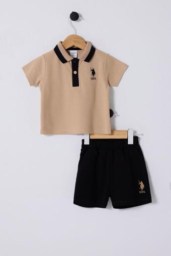 U.S. Polo Assn. Erkek Bebek Krem Bebek Takım