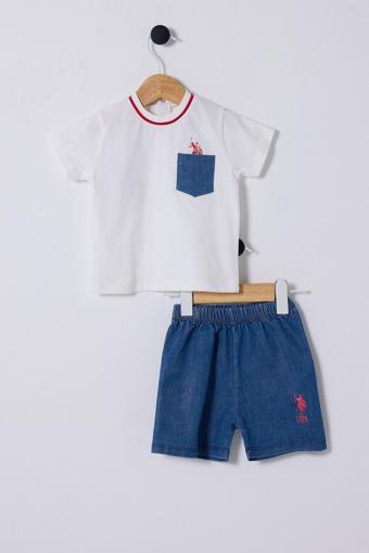 U.S. Polo Assn. Erkek Bebek Beyaz Bebek Takım