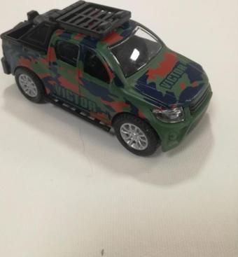 Farbu Oyuncak Fast Racer High Simulation Metal Çek Bırak Askeri Araba K137A25K