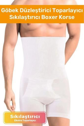 Özel Üretim Göbek Düzleştirici Toparlayıcı Sıkılaştırıcı Bel Inceltici Erkek Duble Boxer Korse