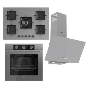 Ferre Fryart Ss Serisi Gri Set (ss038 + Qxe62cpr +d088 ) -75'lik Seri