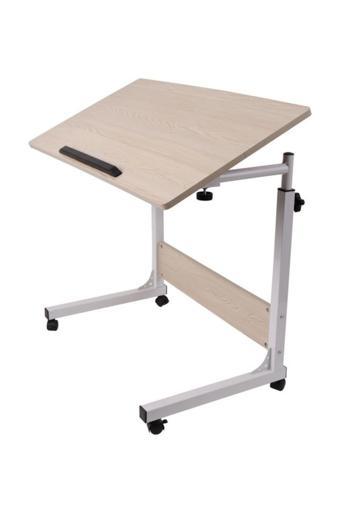 Yerden Yükseklik Ve Eğim Ayarlı Tekerlekli Laptop Sehpası Bilgisayar Çizim Masası