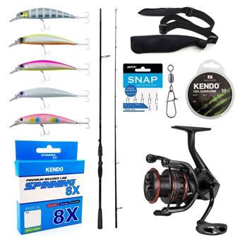 YekOutdoor Okuma Profesyonel Spin/LRF Seti Okuma Psycho Stick Game 243cm Ex-Fast 15-40gr 2 Parça Olta Kamışı&Okuma Ceyma