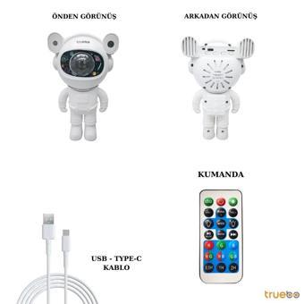 Truebo Astrolight Bluetooth Hoparlör Gece Lambası