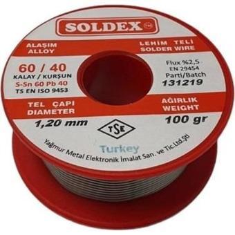 SOLDEX 1.2 MM 100 GR. LEHİM TELİ SN60 PB40