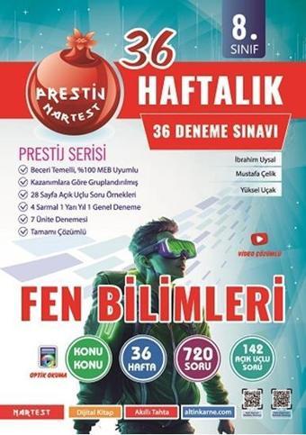 8. Sınıf Haftalık Fen Bilimleri Denemeleri - Altın Nokta Yayınları