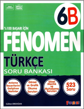 Fenomen Yayıncılık Fenomen 6. Sınıf Türkçe Soru Bankası (B) - Fenomen Çocuk
