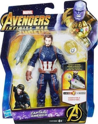 Avengers: Infinity War Captain America Figür ve Sonsuzluk Taşı E1407