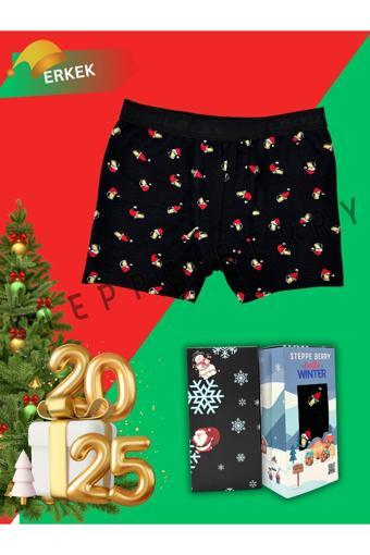 Steppe Berry Kutulu Yılbaşı Temalı Erkek Boxer
