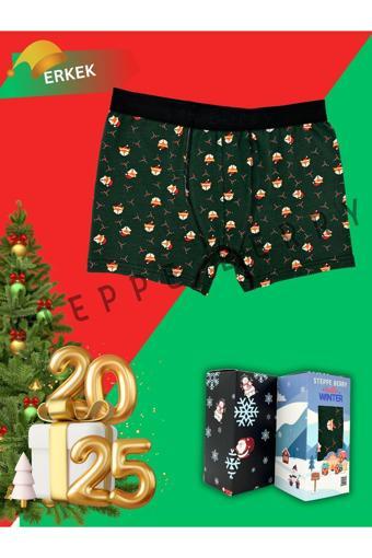 Steppe Berry Kutulu Yılbaşı Temalı Erkek Boxer