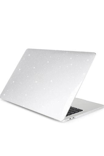 Apple Macbook Air 13.3 Air M1 2020 Kılıf A1932 - A2174 - A2337 Simli Parlak Transparan Kapak