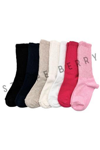 Steppe Berry 7 Çift Çocuk Slouchy Tozluk Çorap