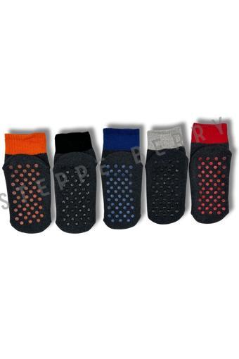 Steppe Berry 5'Li Kadın Havlu Pilates Yoga Çorabı