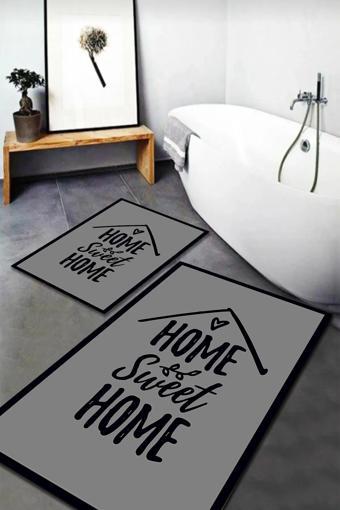 Banyo Paspas Takımı 2'li Set Kaymaz Tabanlı Yıkanabilir OS201