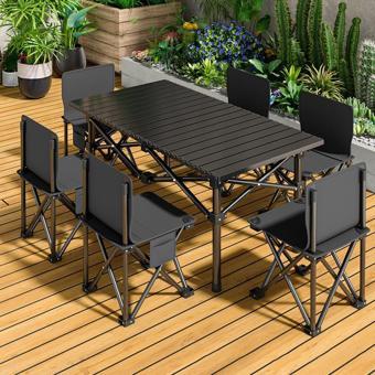 Büyük Boy Taşıma Çantalı Katlanır Hafif Kamp Masası Bahçe , Plaj , Balkon Masası 120x57x50cm