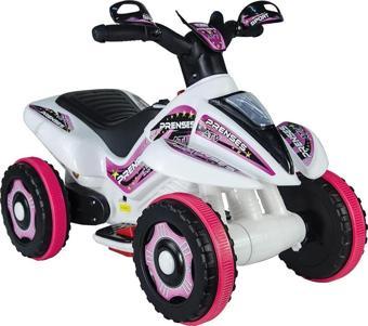 UJ Toys 6V Akülü ATV KARINCA Pembe Beyaz Prenses