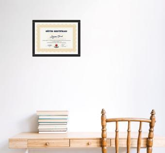 Siyah Sertifika&Diploma Çerçevesi