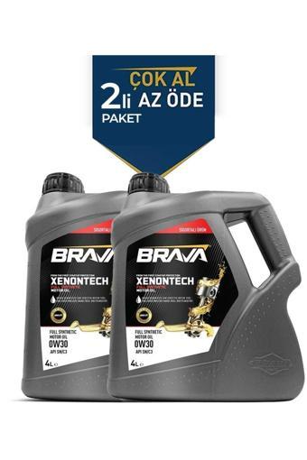 Brava Xenontech Full Sentetik 0W30 2X 4 Lt Motor Yağı