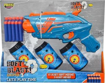 Prestij Oyuncak Sniper 3 Soft Blast Dart Fırlatıcı Hedefli Oyuncak