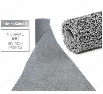 100X150CM GRİ KIVIRCIK PASPAS-HALI KAYMAZ YOLLUK LİDYA 14MM