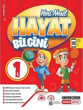 1. Sınıf Yeni Nesil Hayat Bilgini - Kolektif  - Kırmızı Beyaz Yayınları-Eğitim