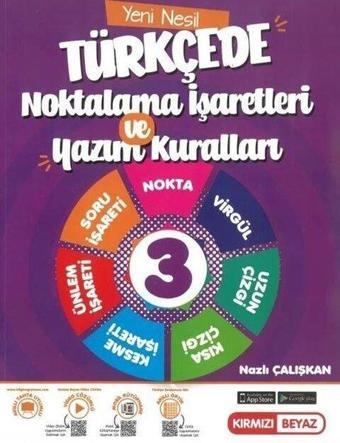 3. Sınıf Türkçede Noktalama İşaretleri ve Yazım Kuralları - Kolektif  - Kırmızı Beyaz Yayınları-Eğitim