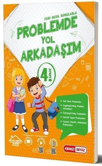 4. Sınıf Yeni Nesil Problemde Yol Arkadaşım - Kolektif  - Kırmızı Beyaz Yayınları-Eğitim