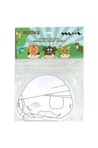 Hobi24 Boyanabilir Karton Maske - Korsan