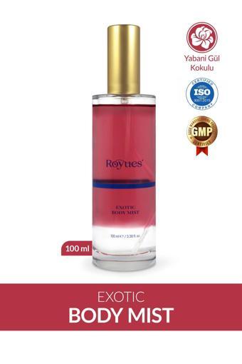 Royues Body Mist Egzotik Gül Aromalı Vücut Spreyi Kadın Vücut Kokusu Vücut Misti Body Mist Spray 100Ml