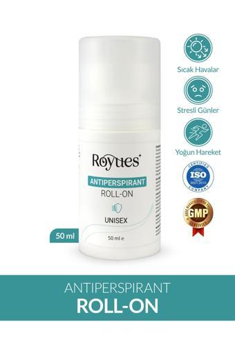 Royues Ter Kokusu Önleyici Roll On Antiperspirant Beyazlatıcı 48 Saat Etkili Unisex Okyanus Koku 50Ml