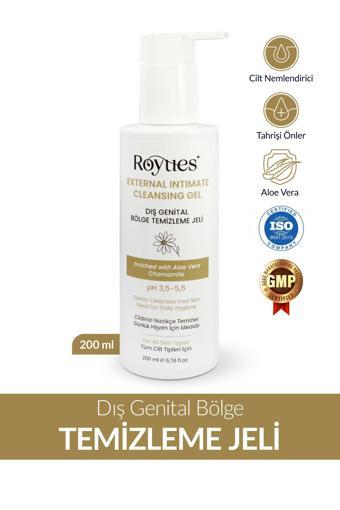 Royues Genital Bölge Temizleyici, Koku, Akıntı Giderici, Ph 3,5 İntim Yıkama Jeli, 200Ml (Limited Edition)