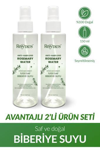 Royues Biberiye Suyu 2'Li Dökülme Karşıtı Ve Saç Uzatma Etkili Saç Toniği 150Ml 150Ml