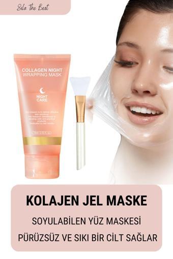 Sıla The Best Stb Soyulabilir Kolajen Jel Yüz Maskesi - Cam Cilt Kore Yüz Maskesi - Collagen Night Wrapping Mask 75Ml