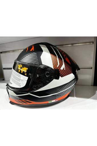 KASK SWAY SW-865 MAT GREY/ORANGE GÜNEŞ GÖZLÜKLÜ