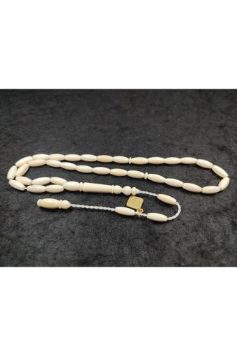 İskeçe Exclusive Bu Fiyata Yok!!! İskeçeli Cemil Usta Eseri  11.20 Gr. El Boy Has Fildişi Tesbih Sertifikalı 6183