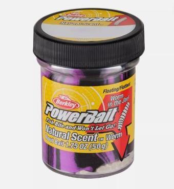 Berkley PowerBait Natural Scent Alabalık Yemi Pembe Solucan