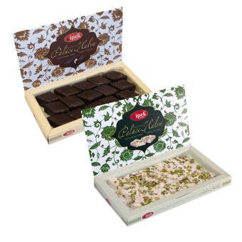 İpek Pişmaniye Saray Helvası A.Fıstıklı 250 gr + Çik. Kaplamalı 350 gr