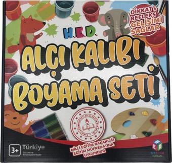 Farbu Oyuncak Alçı Kalıbı Boyama Eğitici El Beceri Oyun Seti