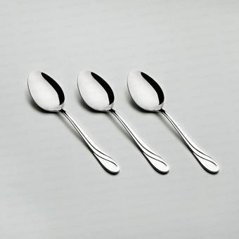 Nehir safir yemek kaşık - 6 lı paslanmaz çelik yemek kaşığı